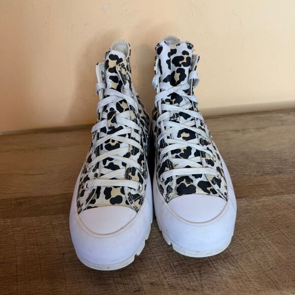Converse CTAS Lugged Platform High Top Sneakers Women’s 7 leopard shoes - Picture 7 of 8